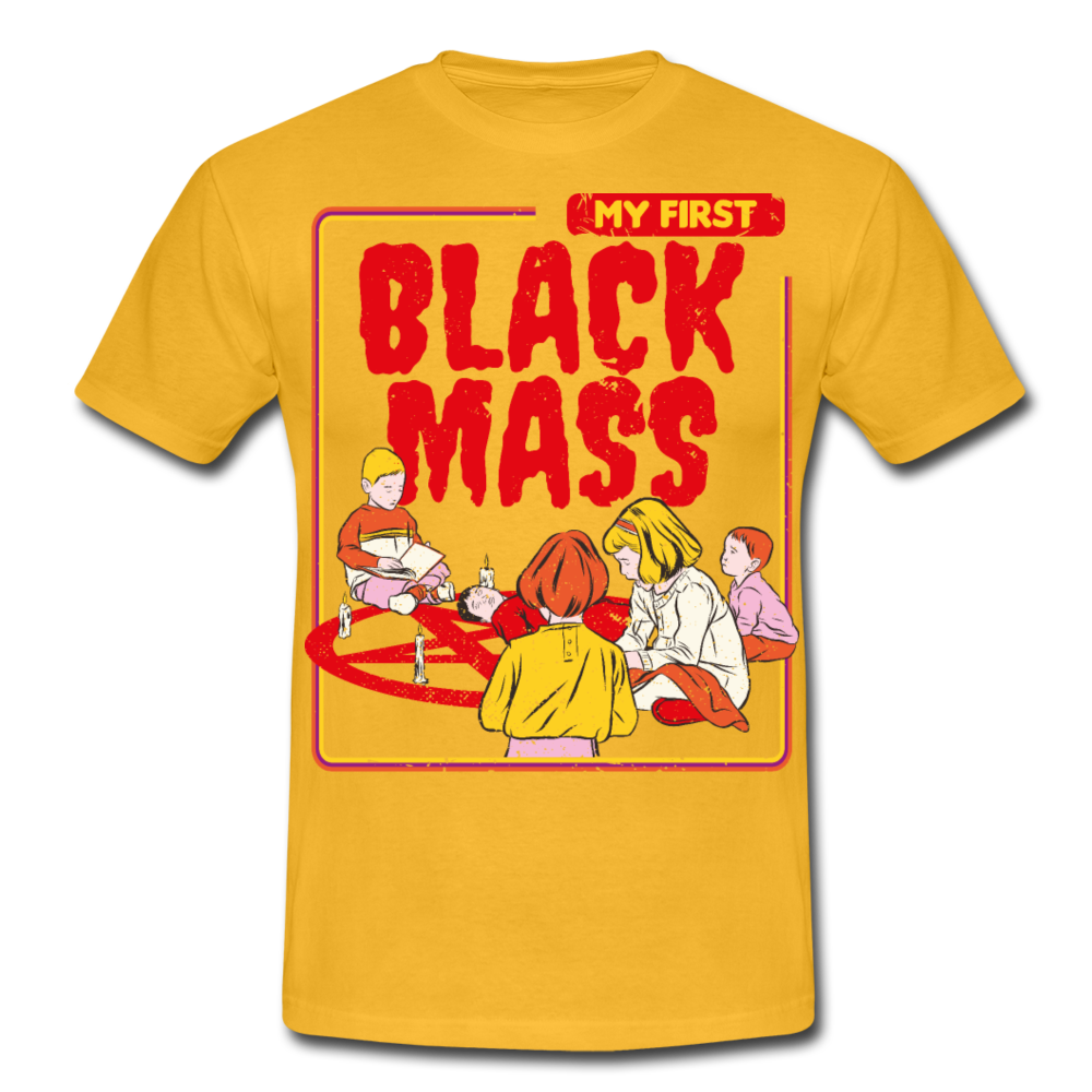 My First Black Mass Kinder | Männer T-Shirt - Gelb