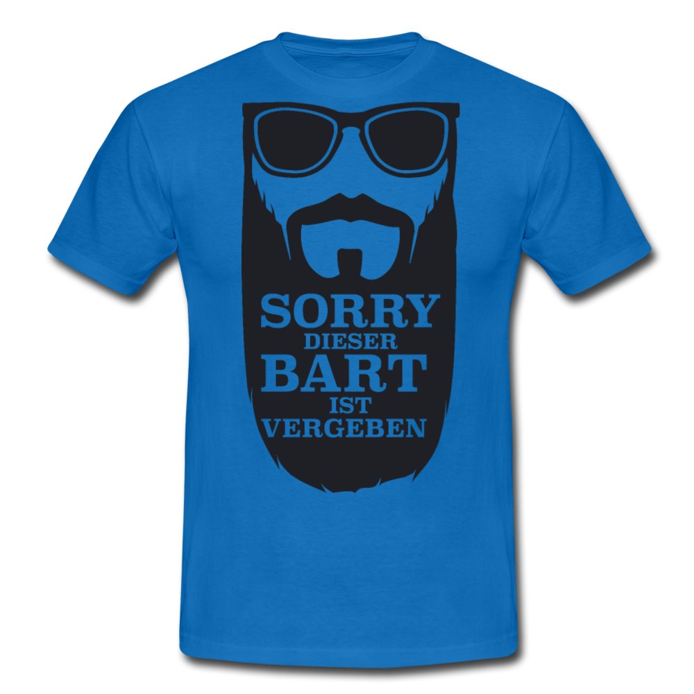 Lustiger Bart Spruch für Bartträger | Männer T-Shirt - Royalblau