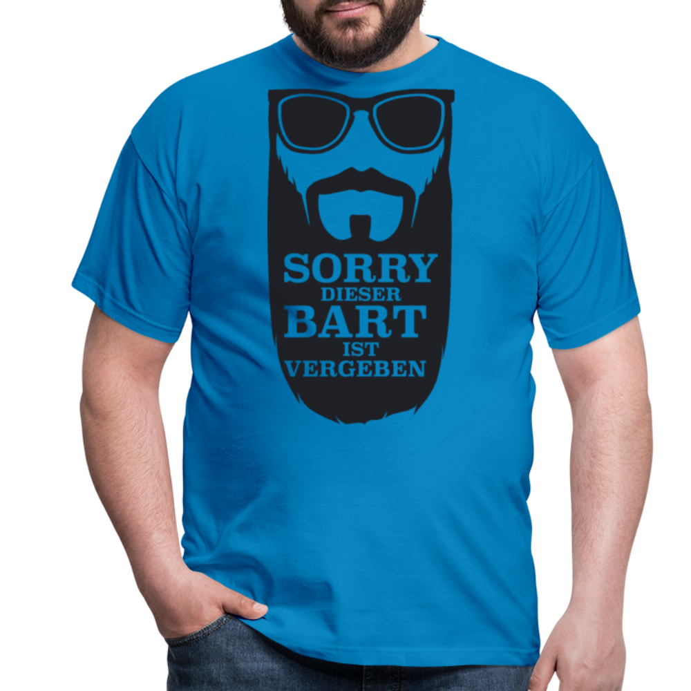 Lustiger Bart Spruch für Bartträger | Männer T-Shirt - Royalblau