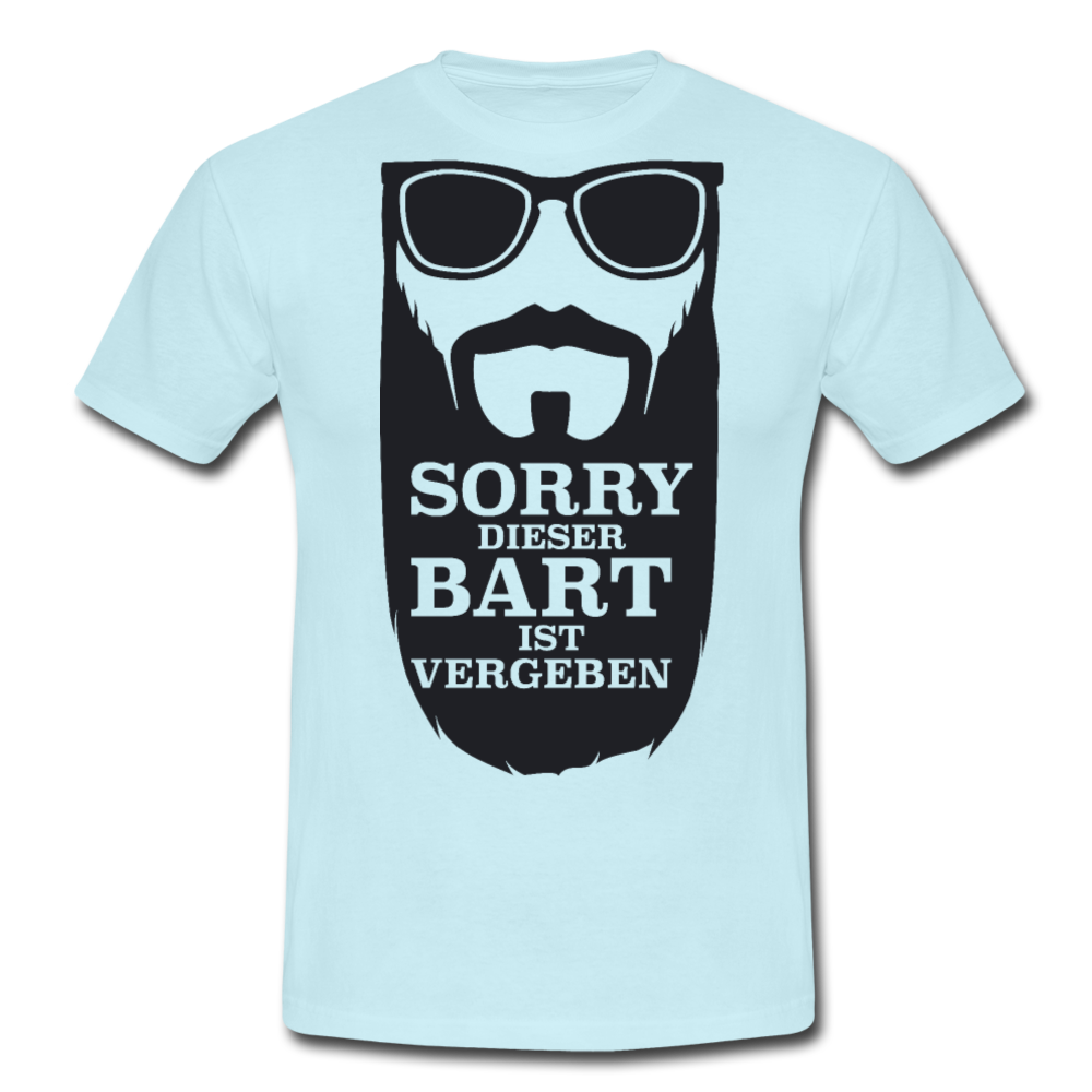 Lustiger Bart Spruch für Bartträger | Männer T-Shirt - Sky