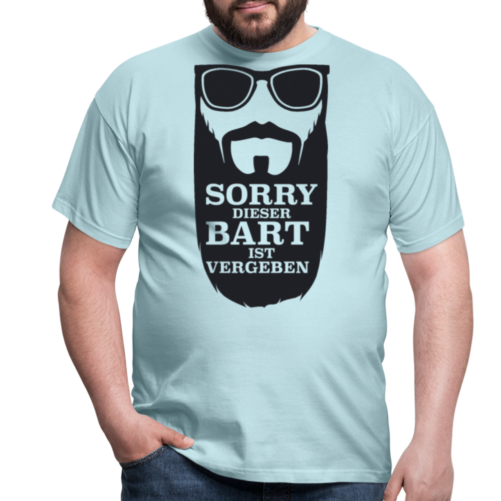 Lustiger Bart Spruch für Bartträger | Männer T-Shirt - Sky