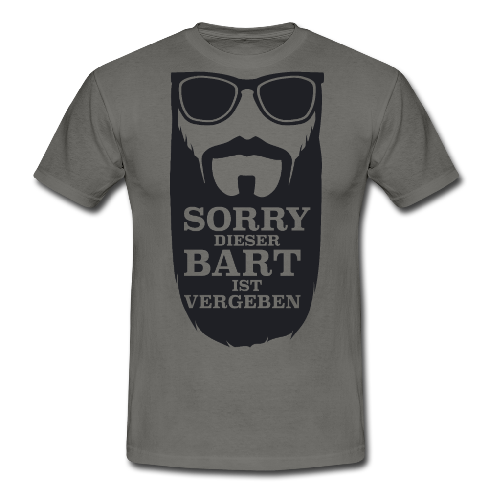 Lustiger Bart Spruch für Bartträger | Männer T-Shirt - Graphit