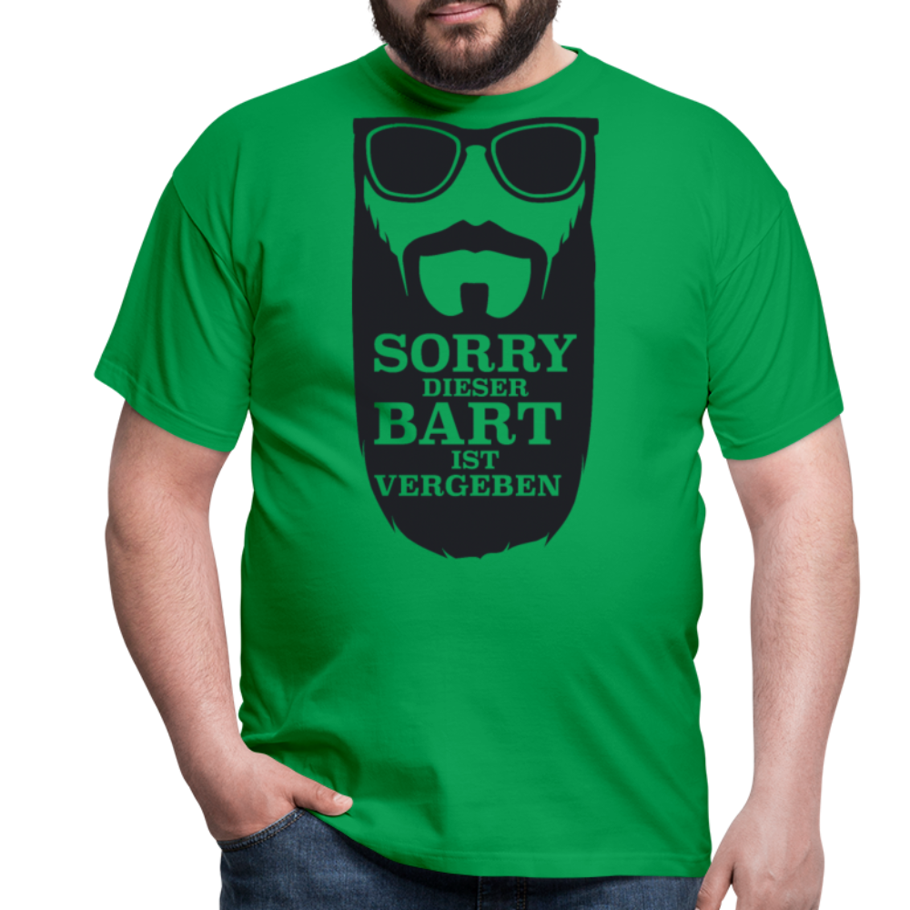 Lustiger Bart Spruch für Bartträger | Männer T-Shirt - Kelly Green