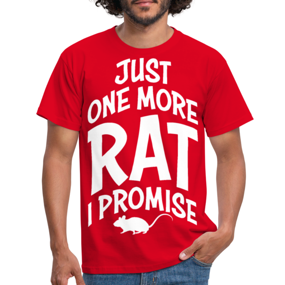 Just One More Rat I Promise | Männer T-Shirt - Rot