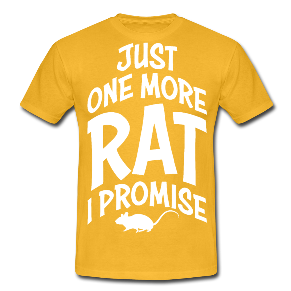 Just One More Rat I Promise | Männer T-Shirt - Gelb