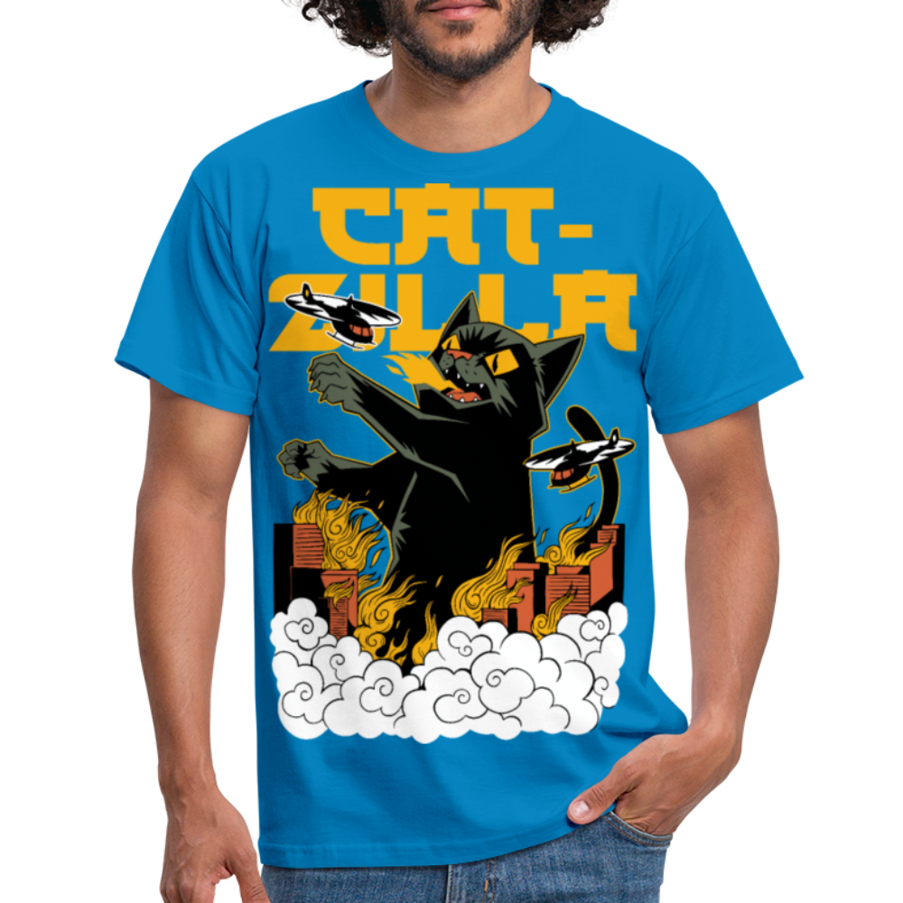Catzilla | Männer T-Shirt - Royalblau