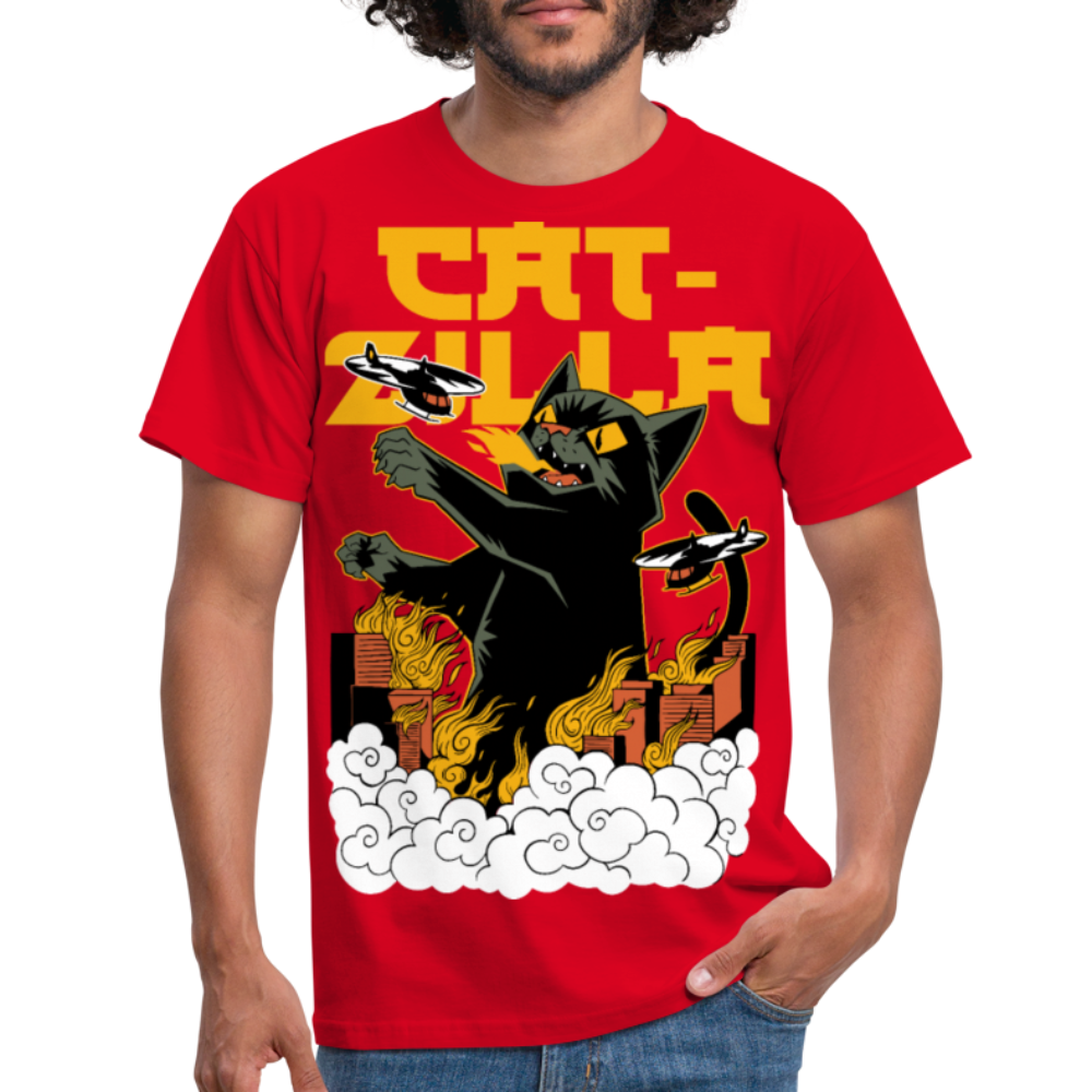 Catzilla | Männer T-Shirt - Rot