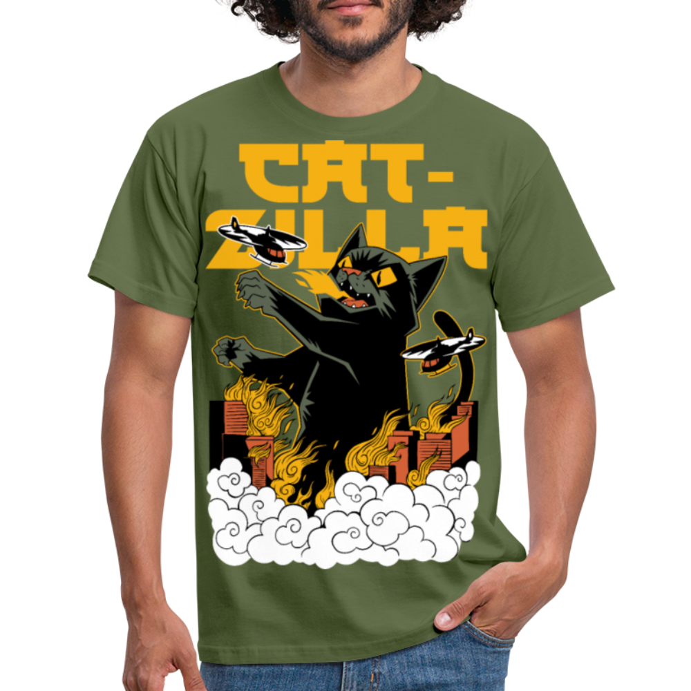 Catzilla | Männer T-Shirt - Militärgrün