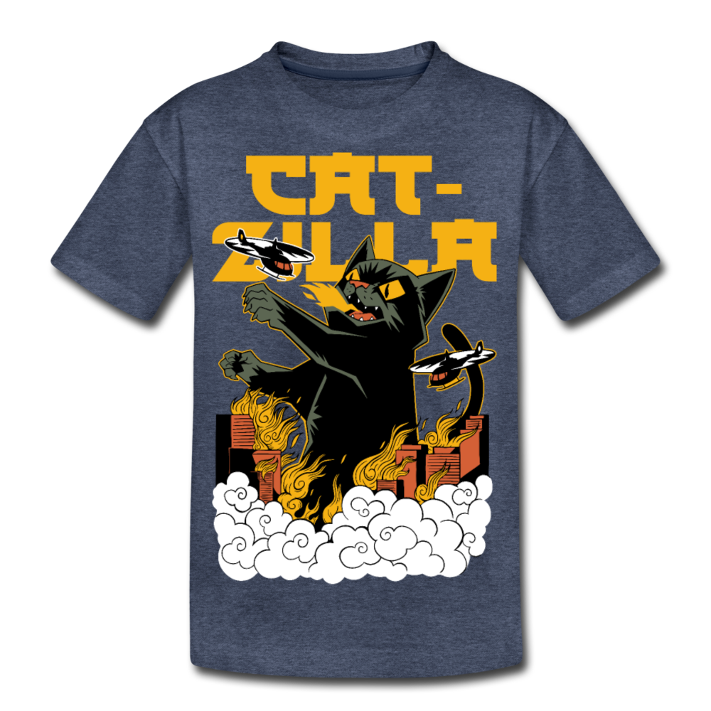 Teenager Premium T-Shirt - Blau meliert