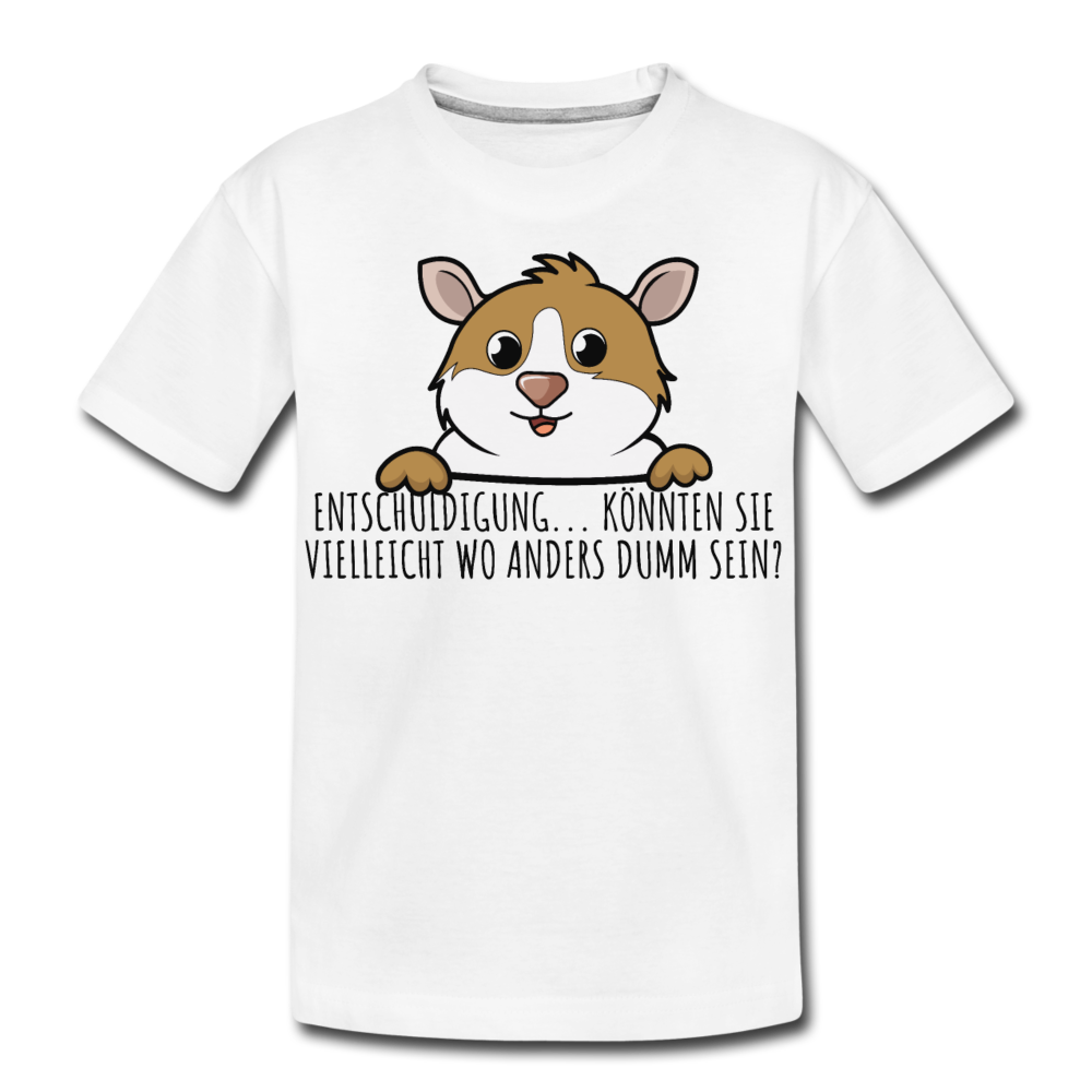 Freches Meerschweinchen | Teenager Premium T-Shirt - Weiß