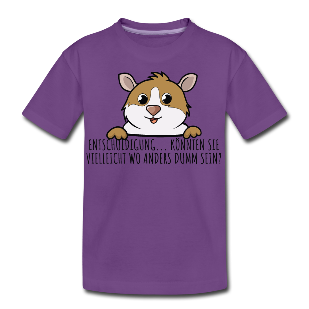 Freches Meerschweinchen | Teenager Premium T-Shirt - Lila