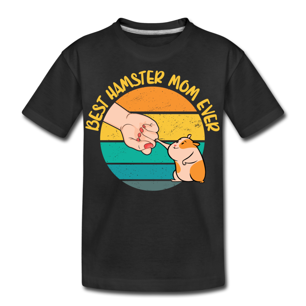 Best Hamster Mum Ever | Teenager Premium T-Shirt - Schwarz