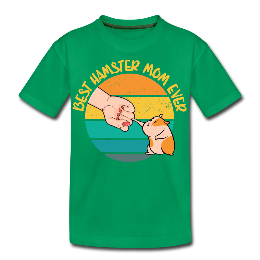 Best Hamster Mum Ever | Teenager Premium T-Shirt - Kelly Green