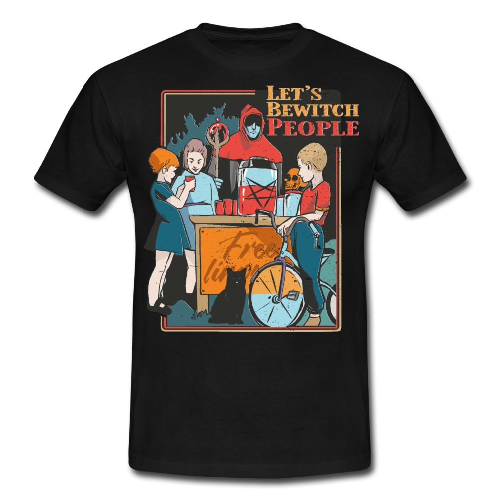 Let's Bewitch People | Männer T-Shirt - Schwarz