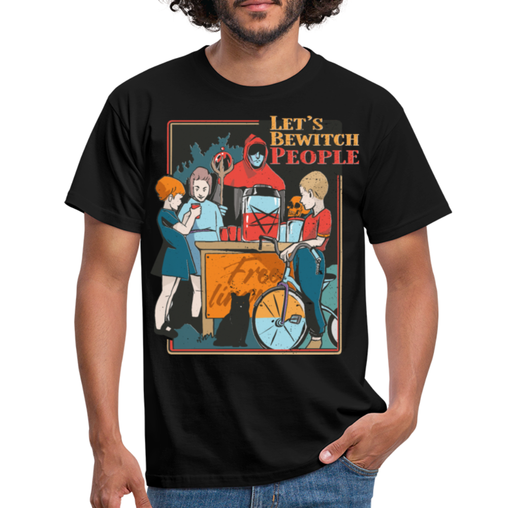 Let's Bewitch People | Männer T-Shirt - Schwarz