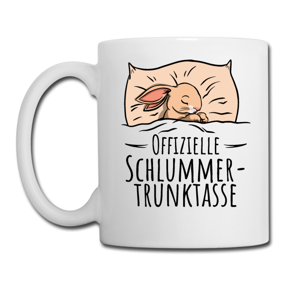 Offizielle Schlummertrunktasse | Tasse einfarbig - Weiß