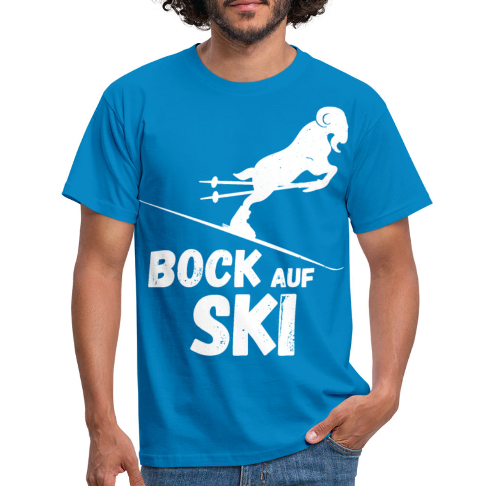 Bock auf Ski | Männer T-Shirt - Royalblau