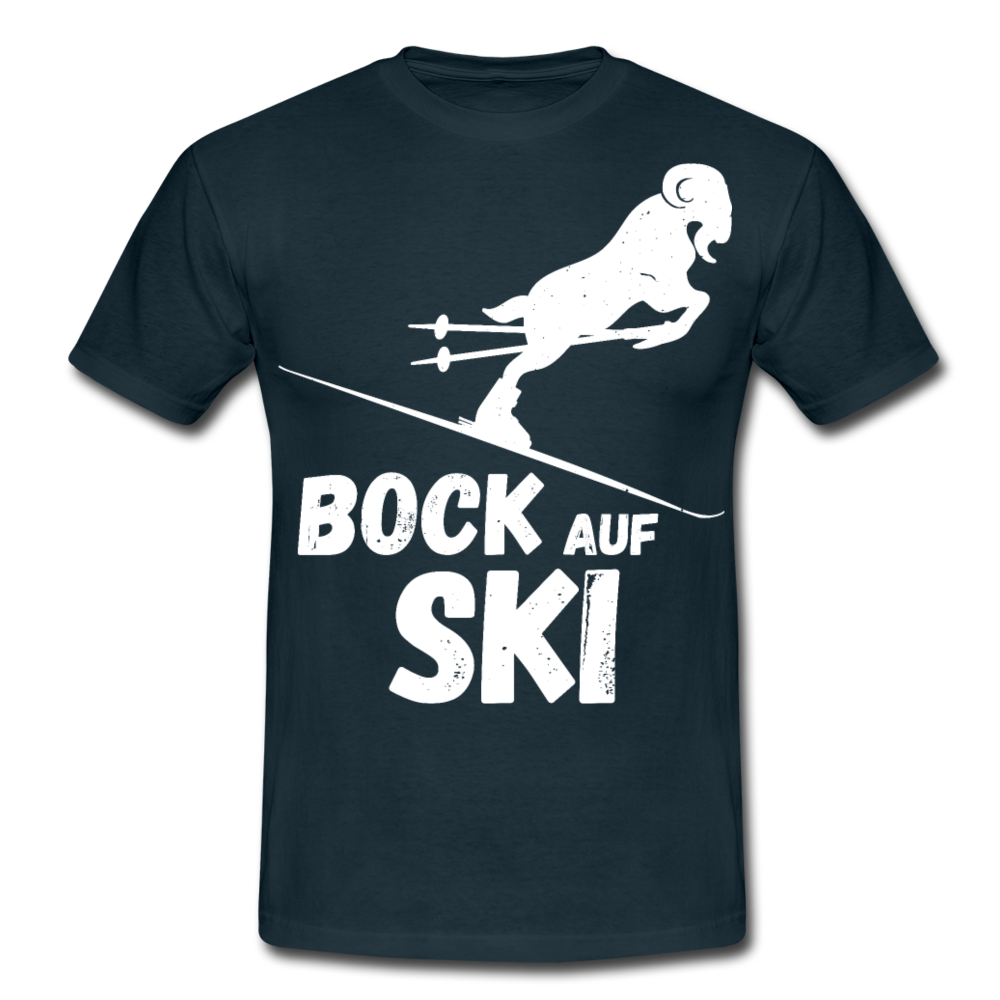Bock auf Ski | Männer T-Shirt - Navy