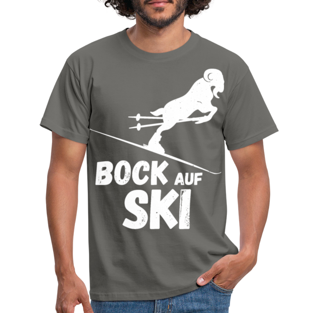 Bock auf Ski | Männer T-Shirt - Graphit