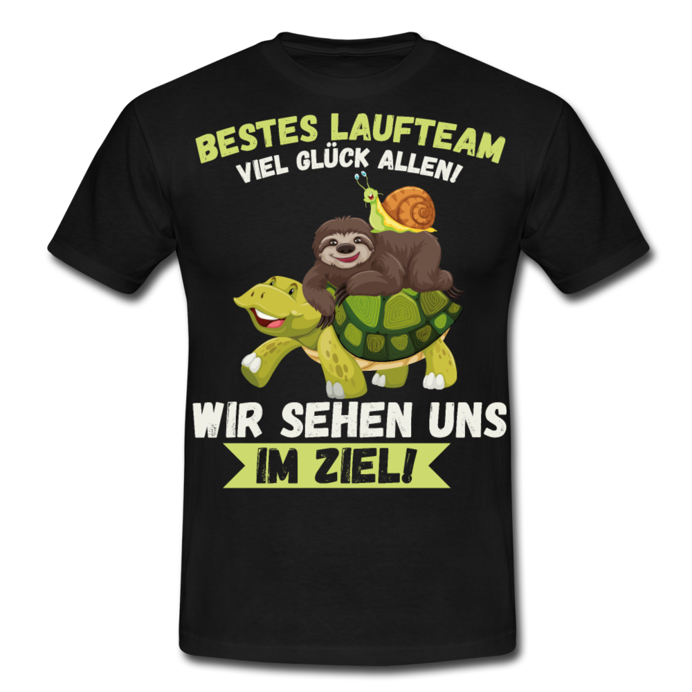 Bestes Laufteam | Männer T-Shirt - Schwarz