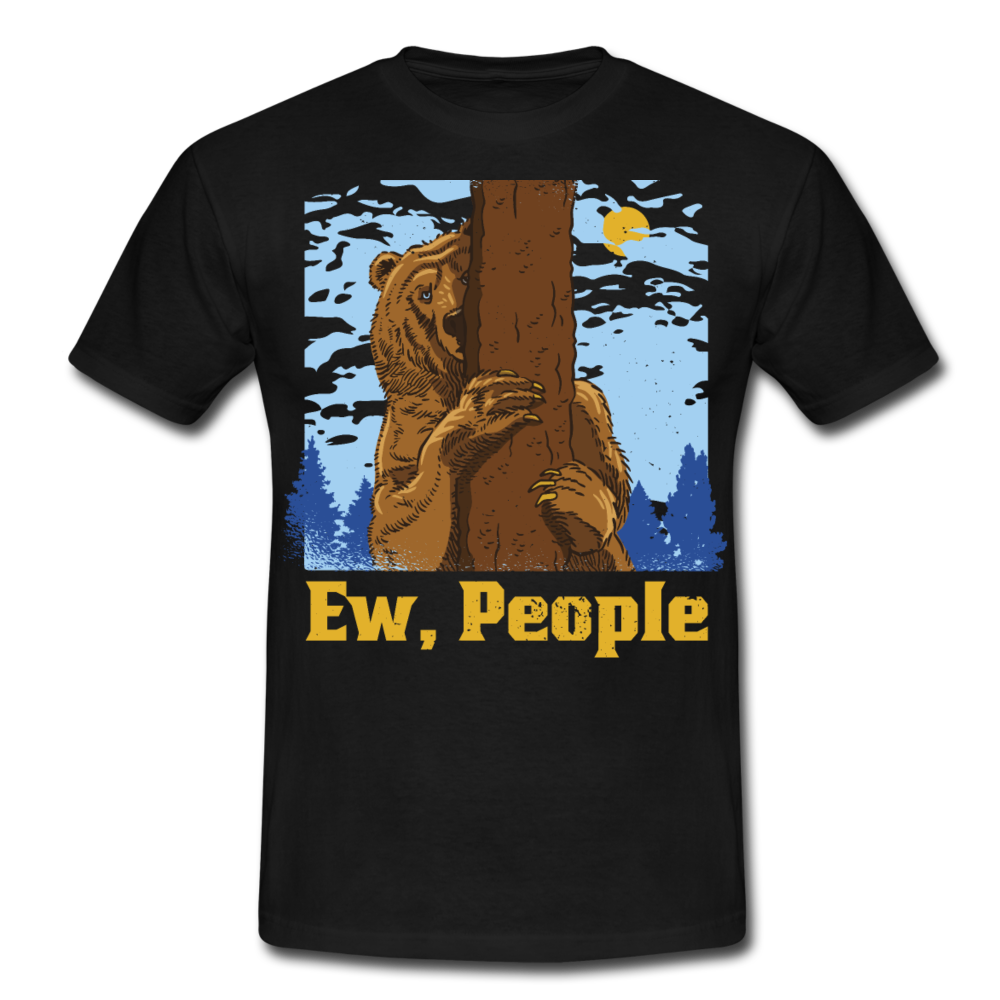 Ew People Bär | Männer T-Shirt - Schwarz