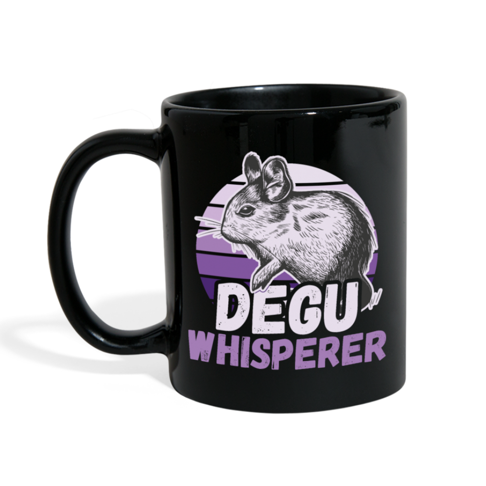 Degu Whisperer | Tasse einfarbig - Schwarz