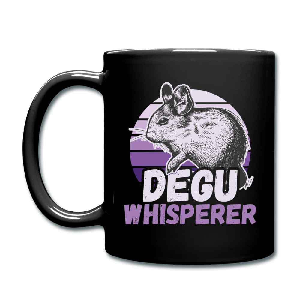 Degu Whisperer | Tasse einfarbig - Schwarz