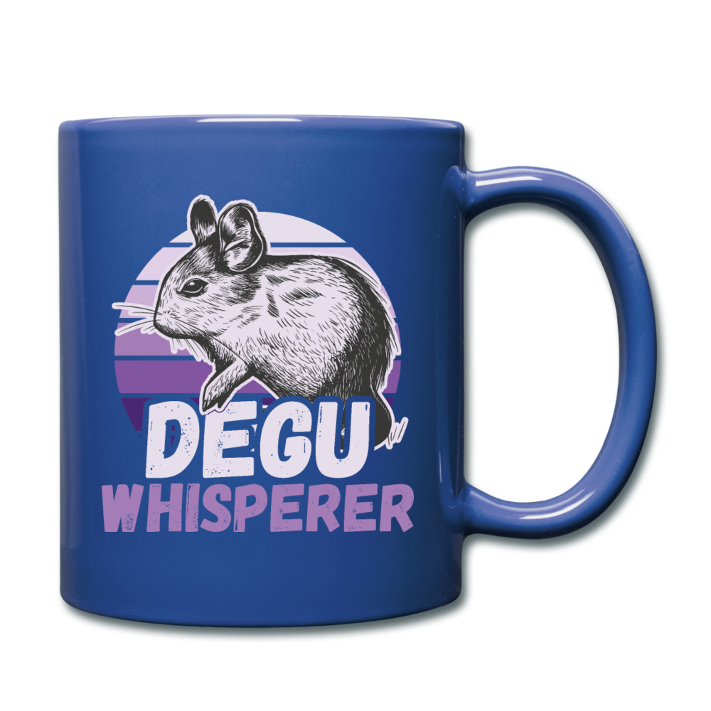 Degu Whisperer | Tasse einfarbig - Royalblau