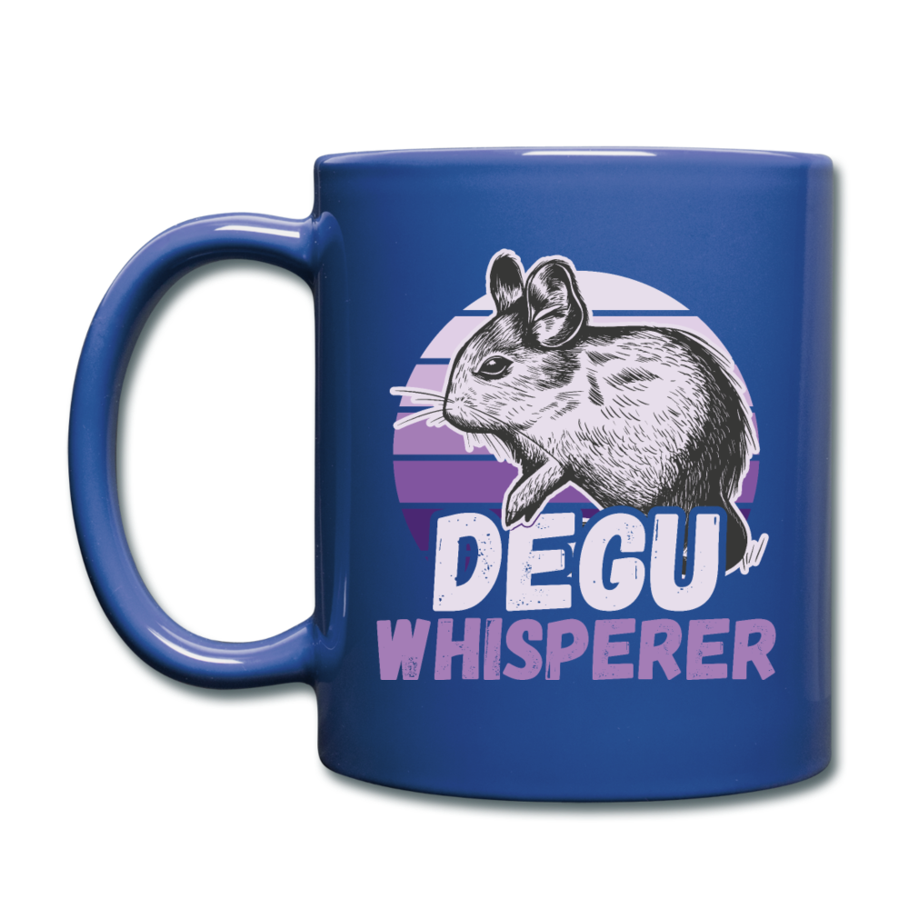 Degu Whisperer | Tasse einfarbig - Royalblau
