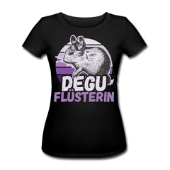 Degu Flüsterin | Frauen Bio-T-Shirt - Schwarz