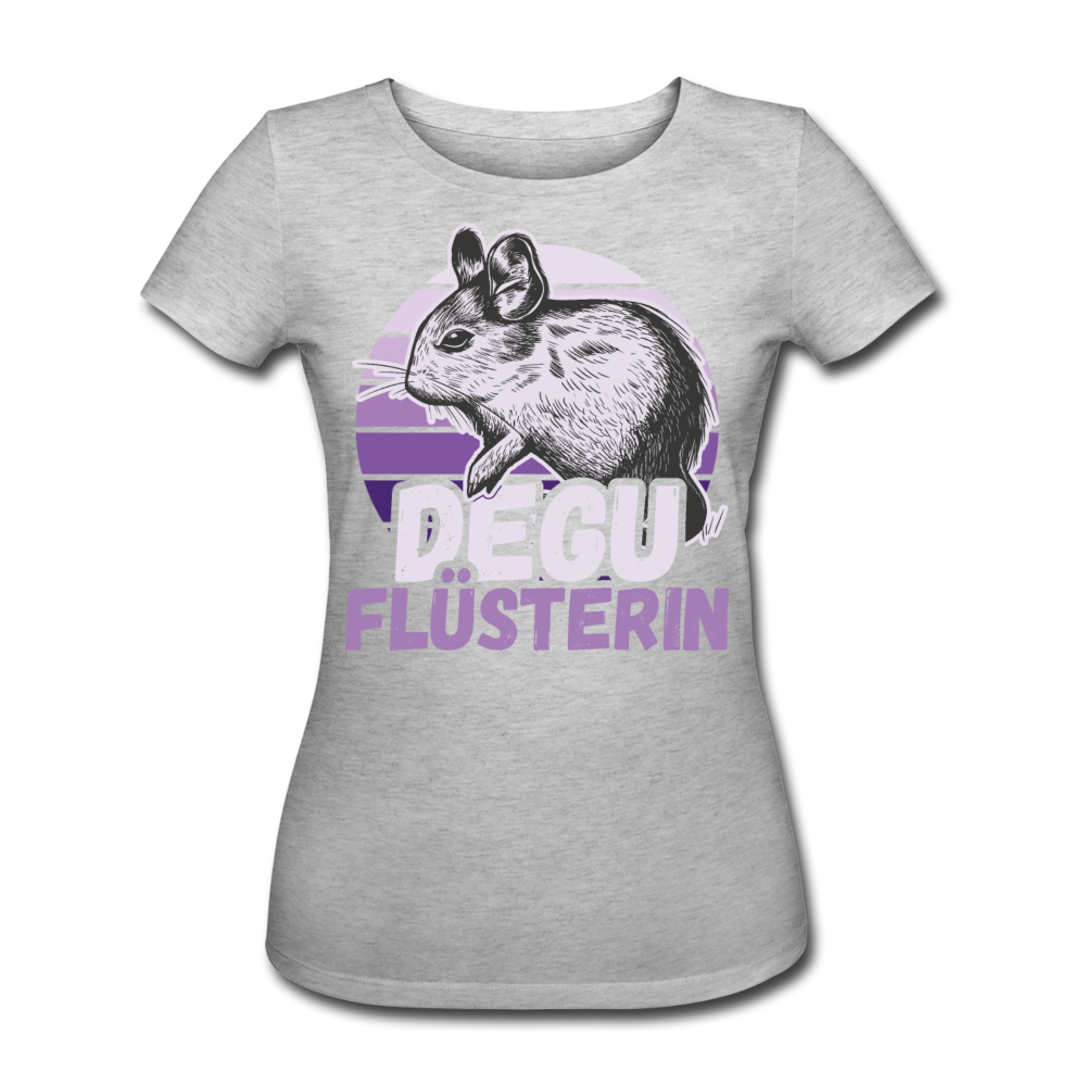 Degu Flüsterin | Frauen Bio-T-Shirt - Grau meliert