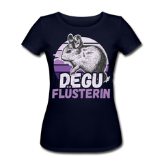 Degu Flüsterin | Frauen Bio-T-Shirt - Navy