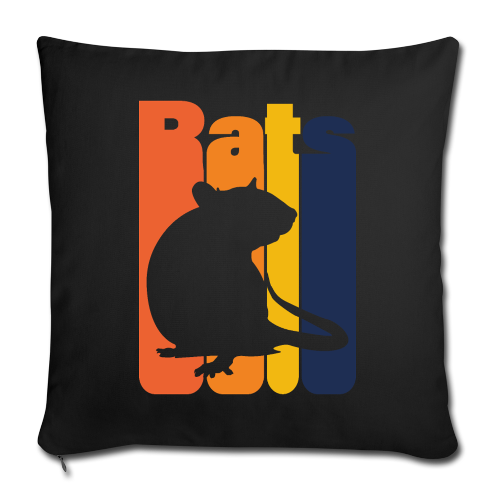 Rats |  Sofakissenbezug 44 x 44 cm - Schwarz