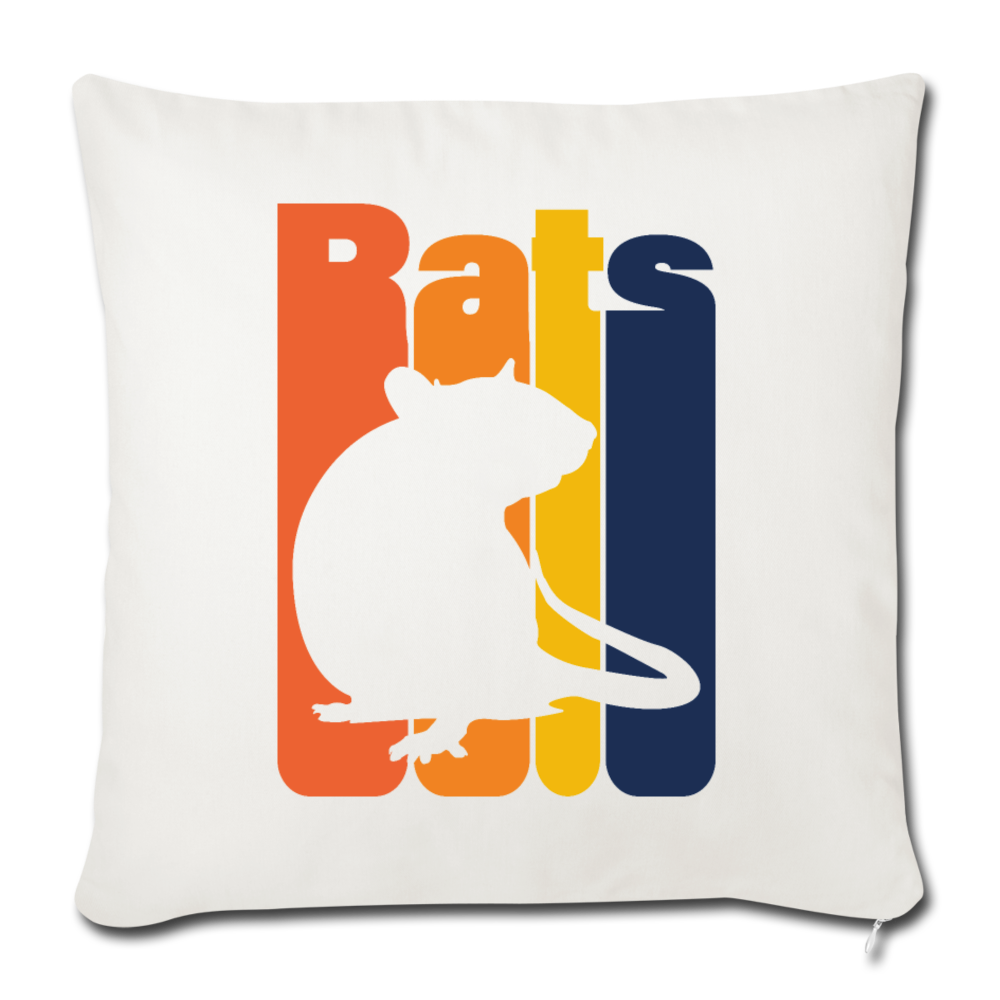 Rats |  Sofakissenbezug 44 x 44 cm - Naturweiß