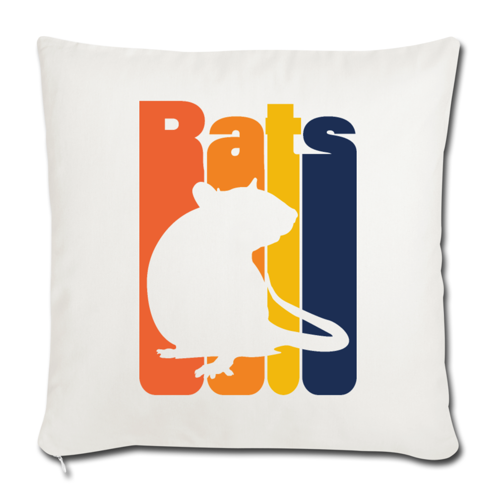 Rats |  Sofakissenbezug 44 x 44 cm - Naturweiß