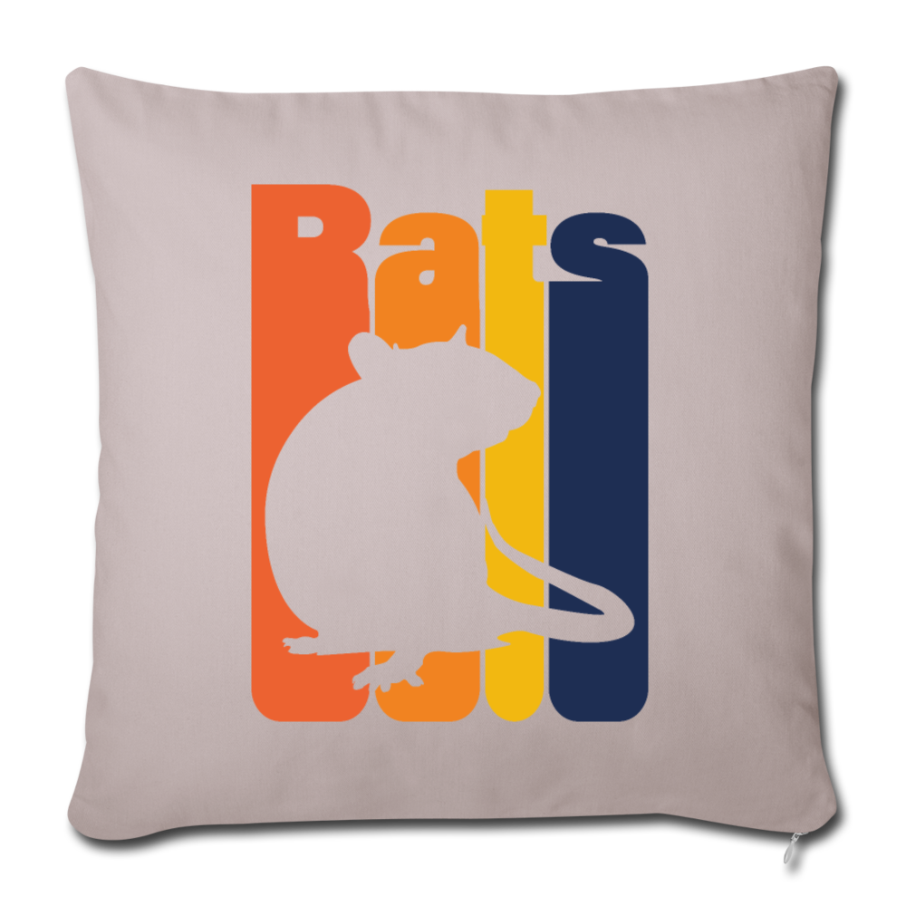 Rats |  Sofakissenbezug 44 x 44 cm - helles Taupe