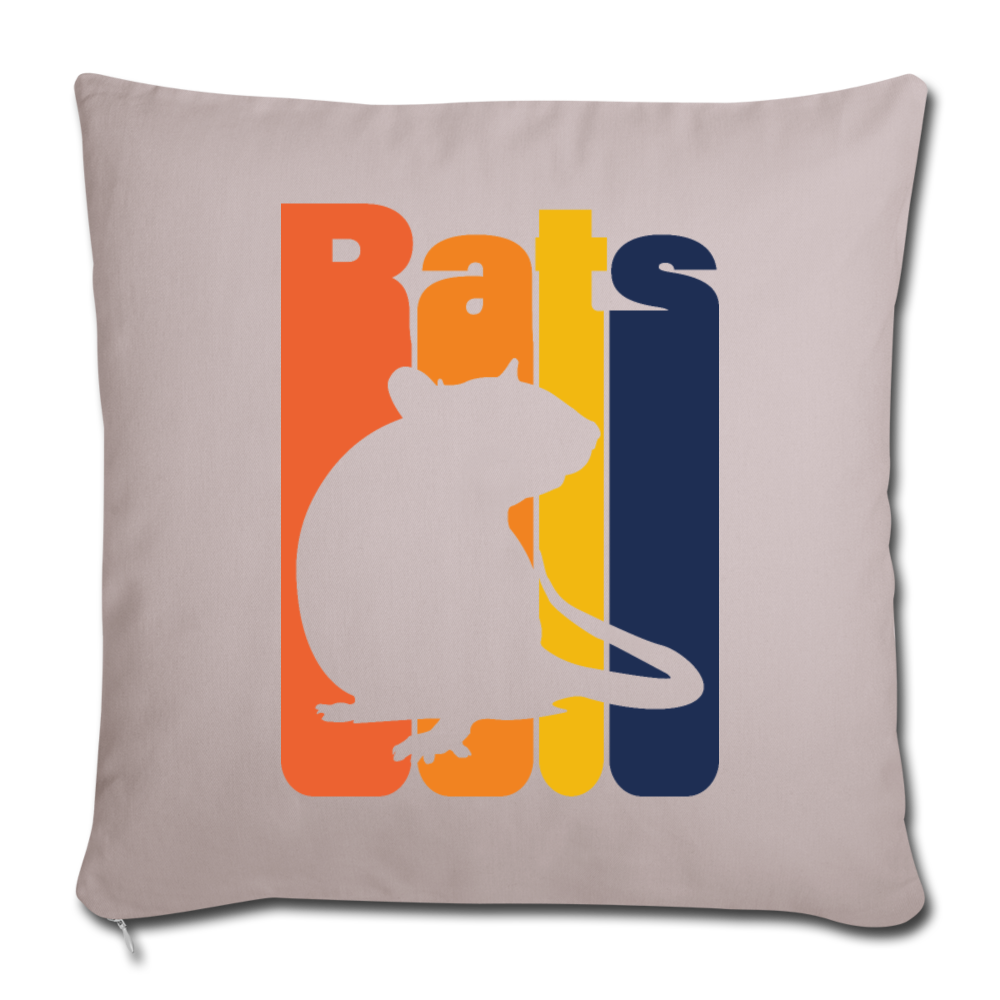 Rats |  Sofakissenbezug 44 x 44 cm - helles Taupe