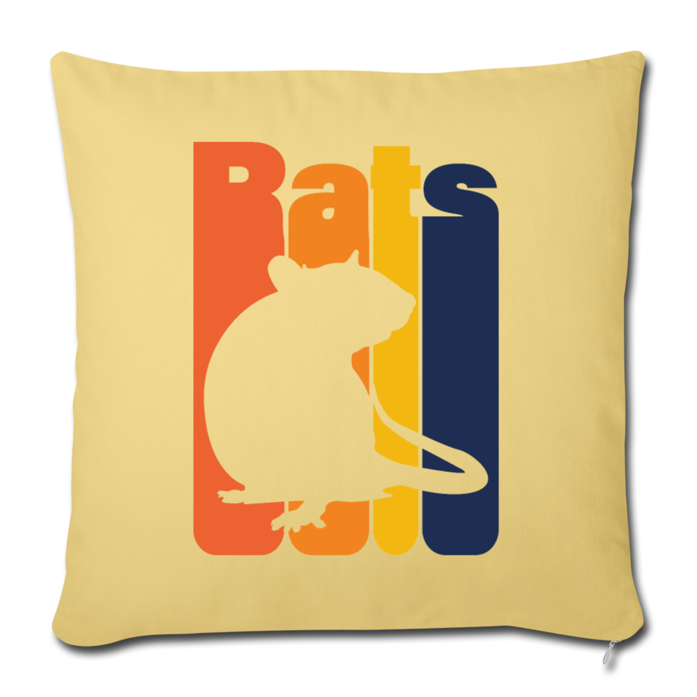 Rats |  Sofakissenbezug 44 x 44 cm - Hellgelb
