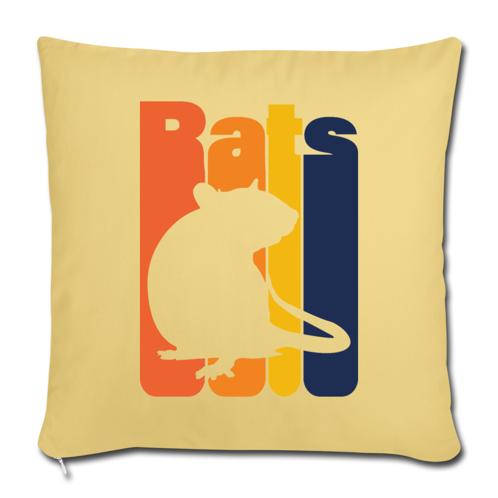 Rats |  Sofakissenbezug 44 x 44 cm - Hellgelb