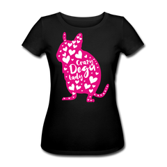 Crazy Degu Lady | Frauen Bio-T-Shirt - Schwarz