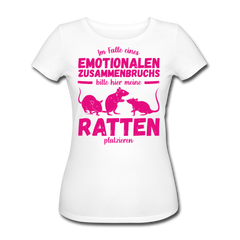 Emotionaler Zusammenbruch Ratten | Frauen Bio-T-Shirt - Weiß