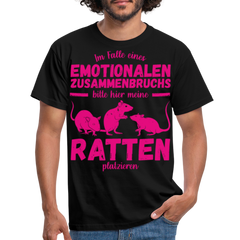 Emotionaler Zusammenbruch Ratten | Men's T-Shirt - Schwarz