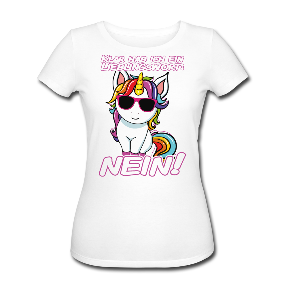 Lieblingswort Nein! | Frauen Bio T-Shirt - Weiß