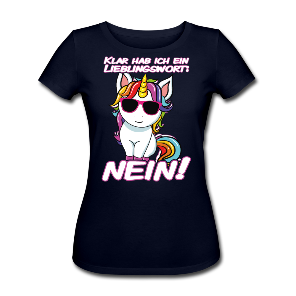 Lieblingswort Nein! | Frauen Bio T-Shirt - Navy