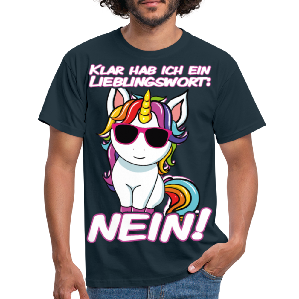 Lieblingswort Nein! | Männer T-Shirt - Navy