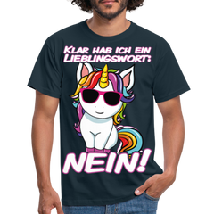 Lieblingswort Nein! | Männer T-Shirt - Navy