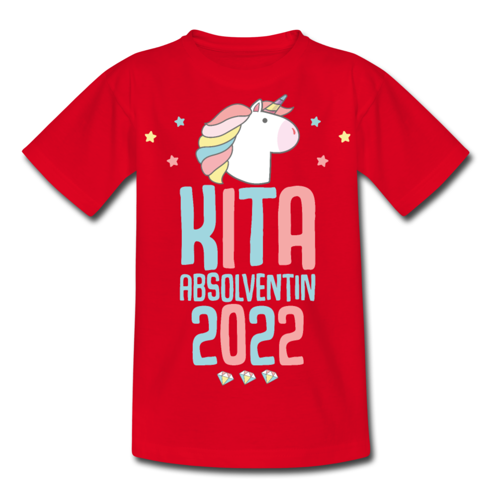 Kita Absolventin 2022 | Kinder & Teenager T-Shirt - Rot