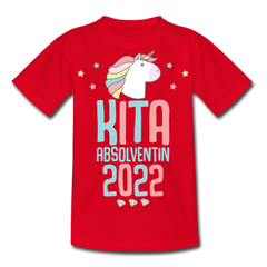 Kita Absolventin 2022 | Kinder & Teenager T-Shirt - Rot