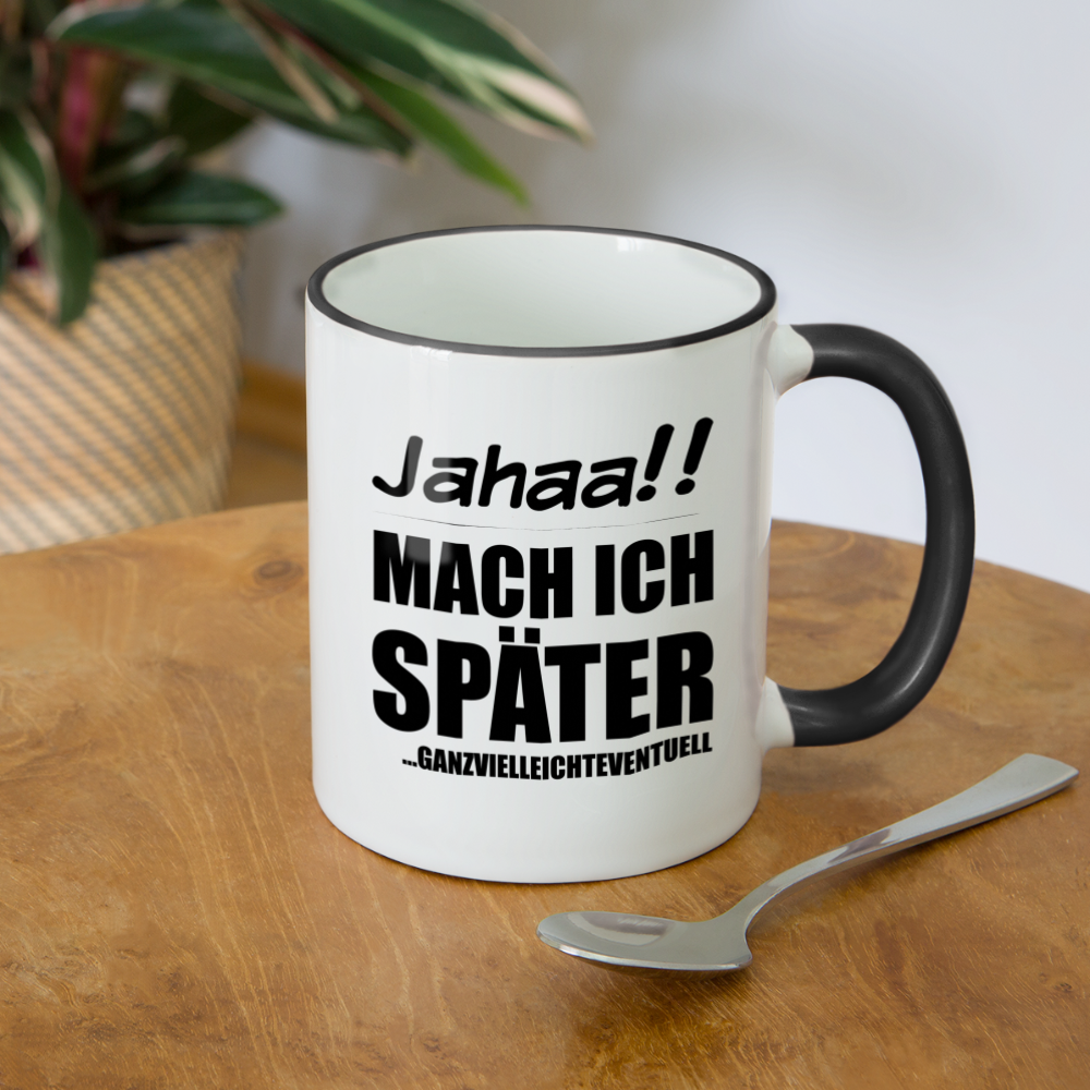 Frecher Teenager Spruch Kaffeetasse | Lustige Sprüche Kaffeebecher für Freche Mädchen und Jungs | Teenager Kinder | Faulenzer Trödler Tasse - Weiß/Schwarz