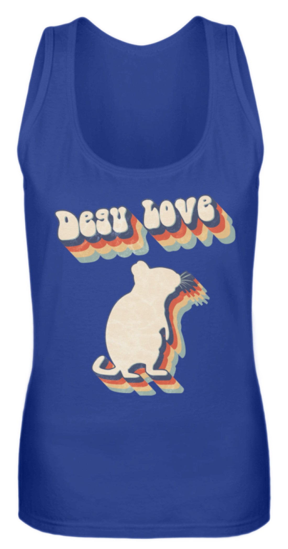 Zeigt degu love vintage retro geschenk fur besitzer von degus frauen tanktop in Farbe Pinky